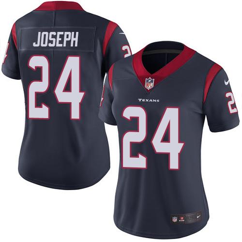 Women Houston Texans #24 Joseph blue Nike Vapor Untouchable Limited NFL Jersey->women nfl jersey->Women Jersey